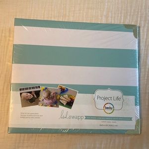 Project Life album in Teal Stripes 💙🤍